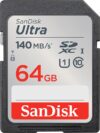 SanDisk 64GB UHS-I SD Card - SanDisk 64GB 140MB/s Ultra UHS-I SD Card