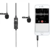 dual omnidirectional lavalier microphone - BOYA BY-M1DM Dual Omnidirectional Lavalier Microphone