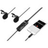 dual omnidirectional lavalier microphone - BOYA BY-M1DM Dual Omnidirectional Lavalier Microphone