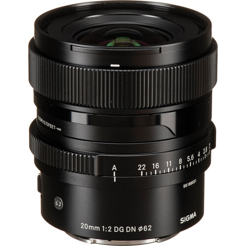 Sigma 20mm f/2 lens Sony E mount - Sigma 20mm f/2 DG DN Contemporary Lens for Sony E