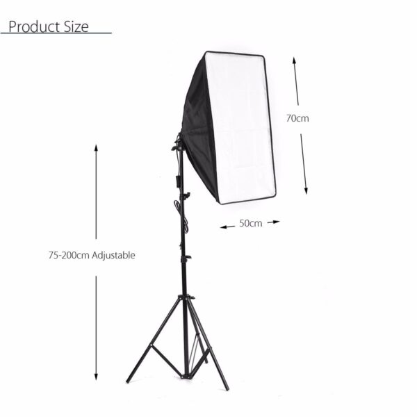 4-bulb softbox lighting kit - ES-470 4-Bulb Holder Light Kit with 50x70