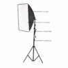 4-bulb softbox lighting kit - ES-470 4-Bulb Holder Light Kit with 50x70