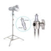 silver studio light stand - Silver Studio Light Stand Heavy Duty Adjustable Foldable