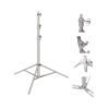 silver studio light stand - Silver Studio Light Stand Heavy Duty Adjustable Foldable