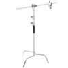 Turtle Base C-Stand Kit 10.75 feet chrome studio light stand