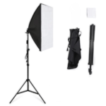 Single Bulb Holder Softbox Light Kit