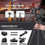 Neewer TM254 camera tripod monopod - Neewer TM254 Aluminum Alloy Camera Tripod Monopod with TA60 Head