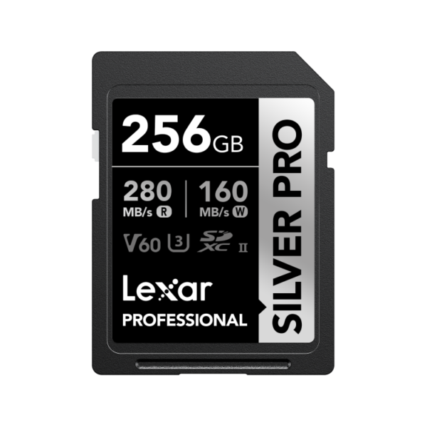 Lexar Professional SILVER PRO SD Card 64GB/128GB/256GB SDXC UHS-II V60 High-Speed Performance in Pakistan