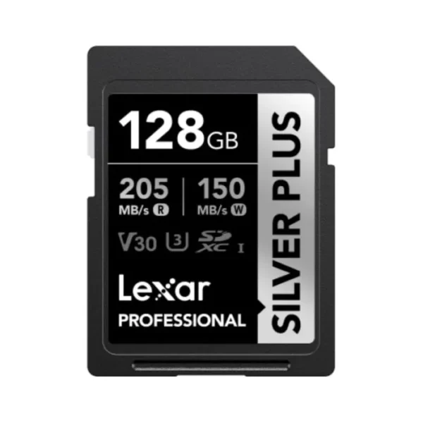 Lexar Professional SD Card 64GB, 128GB, 256GB – Silver Plus