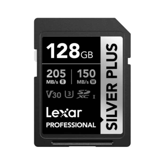 Lexar Professional SD Card 64GB, 128GB, 256GB – Silver Plus