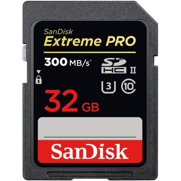 SanDisk 32GB UHS-II SDHC memory card - SanDisk 32GB Extreme PRO UHS-II SDHC Memory Card