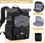 camera backpack with laptop sleeve - ELviros Camera Backpack with Built-in Pouch