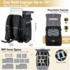 camera backpack with laptop sleeve - ELviros Camera Backpack with Built-in Pouch