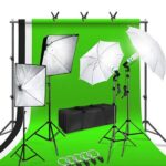 portable green screen 8x9ft - Portable Green Screen 8x9ft Chroma Key Backdrop