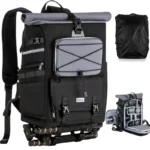 camera backpack with laptop sleeve - ELviros Camera Backpack with Built-in Pouch