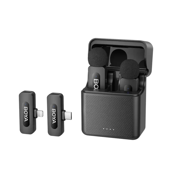 BOYA BY-V3 wireless microphone for iPhone - BOYA BY-V3 Dual-Channel Wireless Microphone