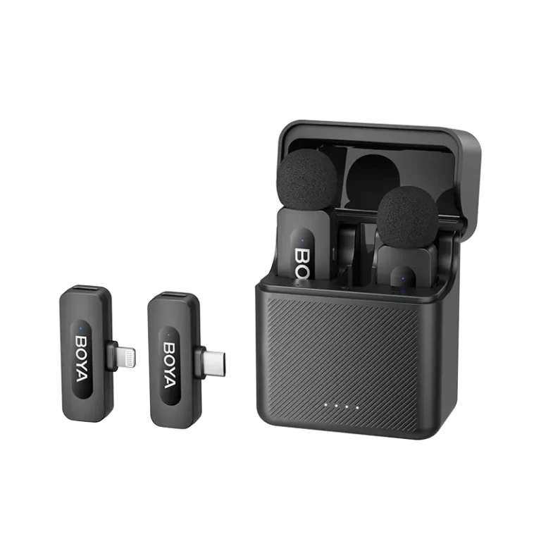 BOYA BY-V3 wireless microphone for iPhone - BOYA BY-V3 Dual-Channel Wireless Microphone
