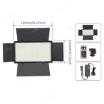 LED 600 RGB video light kit - Apkina PRO LED 600 RGB+BI Video Light Kit