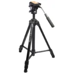 Kingjoy VT-1500 professional video tripod - Kingjoy VT-1500 65" Lightweight Professional Video Tripod with VT-1510 Fluid Drag Pan Head