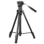Kingjoy VT-1500 professional video tripod - Kingjoy VT-1500 65" Lightweight Professional Video Tripod with VT-1510 Fluid Drag Pan Head