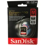 SanDisk 32GB UHS-II SDHC memory card - SanDisk 32GB Extreme PRO UHS-II SDHC Memory Card