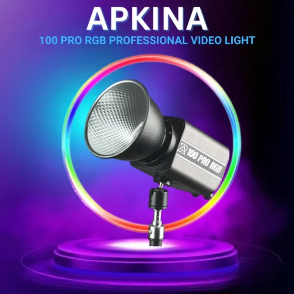 Apkina 100 Pro RGB Video Light - Apkina 100 Pro RGB Video Light – Creative Lighting – Video Production in Pakistan