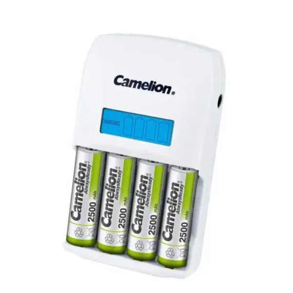 Camelion Ultra Fast Charger BC907 – Smart LCD 4-Channel Ni-MH/Ni-Cd AA & AAA Battery Charger with Safety Protection