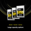 Lexar 160GB Professional CFexpress Type A Card GOLD Series used with compatible Sony mirrorless cameras for professional content creation workflows.