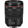 Canon RF 24-105mm f/4 L IS USM Lens front view showing the professional L-series RF mount zoom lens for Canon EOS R mirrorless cameras