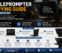 Teleprompter buying guide in Pakistan showing a content creator using a teleprompter with a mirrorless camera