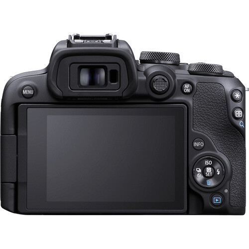 Canon EOS R10 mirrorless camera side view