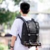 K&F Concept Beta 20L Camera Backpack on back view with tripod
