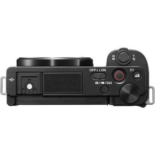 Sony ZV-E10 mirrorless camera rear or detail view