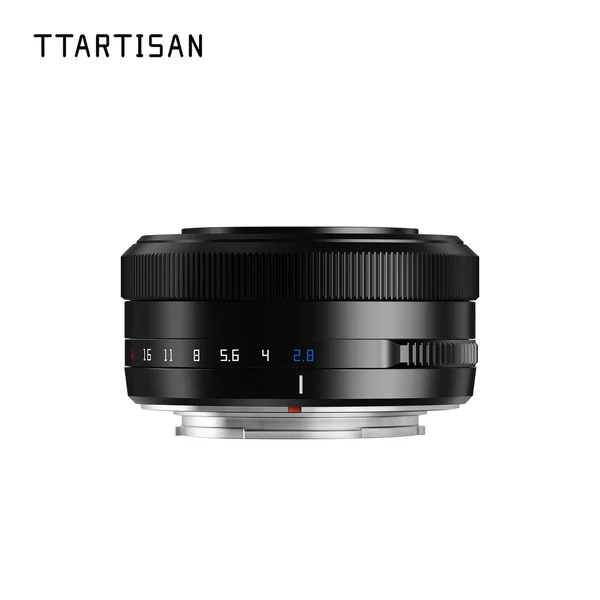 TTArtisan AF 27mm F2.8 APS-C pancake lens front view