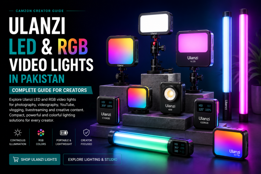 Ulanzi LED & RGB Video Lights In Pakistan - Camzon.pk