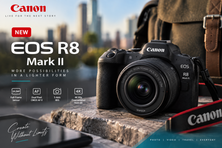 Canon EOS R8 Mark II smallest and lightest full-frame camera