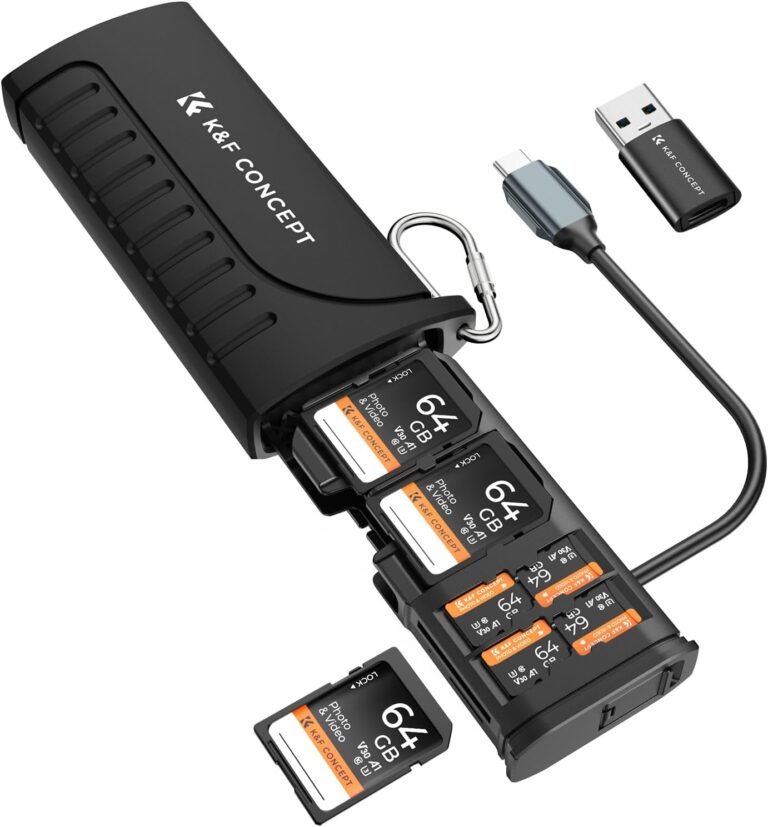 K&F 2-in-1 UHS-II SD & Micro SD Card Reader USB-C