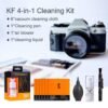 K&F Concept 4-in-1 Camera Lens Cleaning Kit (Cleaning Pen, Air Blower, Lens Cleaner & Microfiber Cloth)