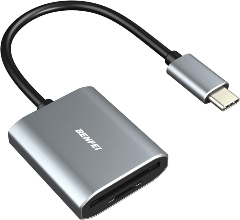 Memory Card Reader, BENFEI 2 in 1 USB-C to SD Micro SD MS CF Card Reader