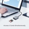 Memory Card Reader, BENFEI 2 in 1 USB-C to SD Micro SD MS CF Card Reader