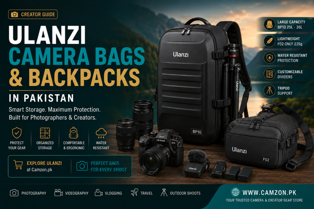 Ulanzi camera bags and backpacks in Pakistan
