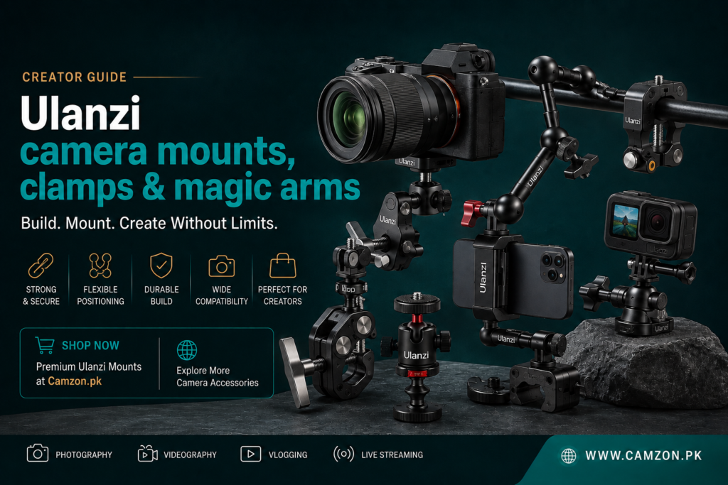 Ulanzi camera mounts, clamps and magic arms